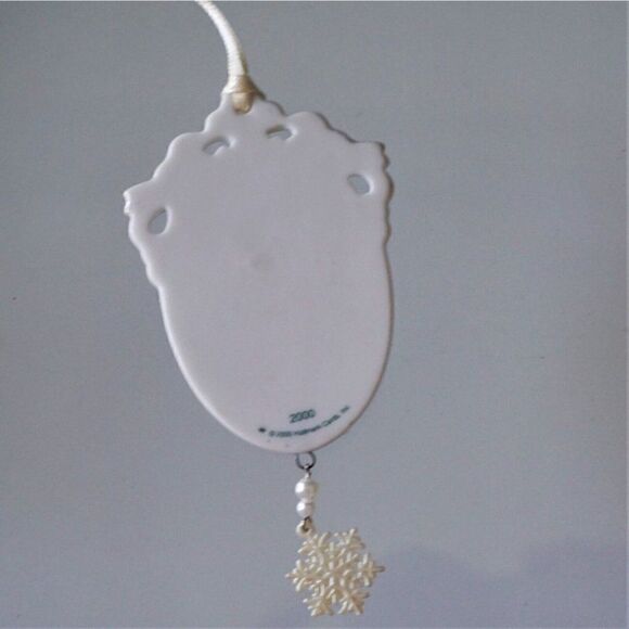 Our Christmas Together Ornament Hallmark 2000 Porcelain Skaters Couple - Picture 2 of 6